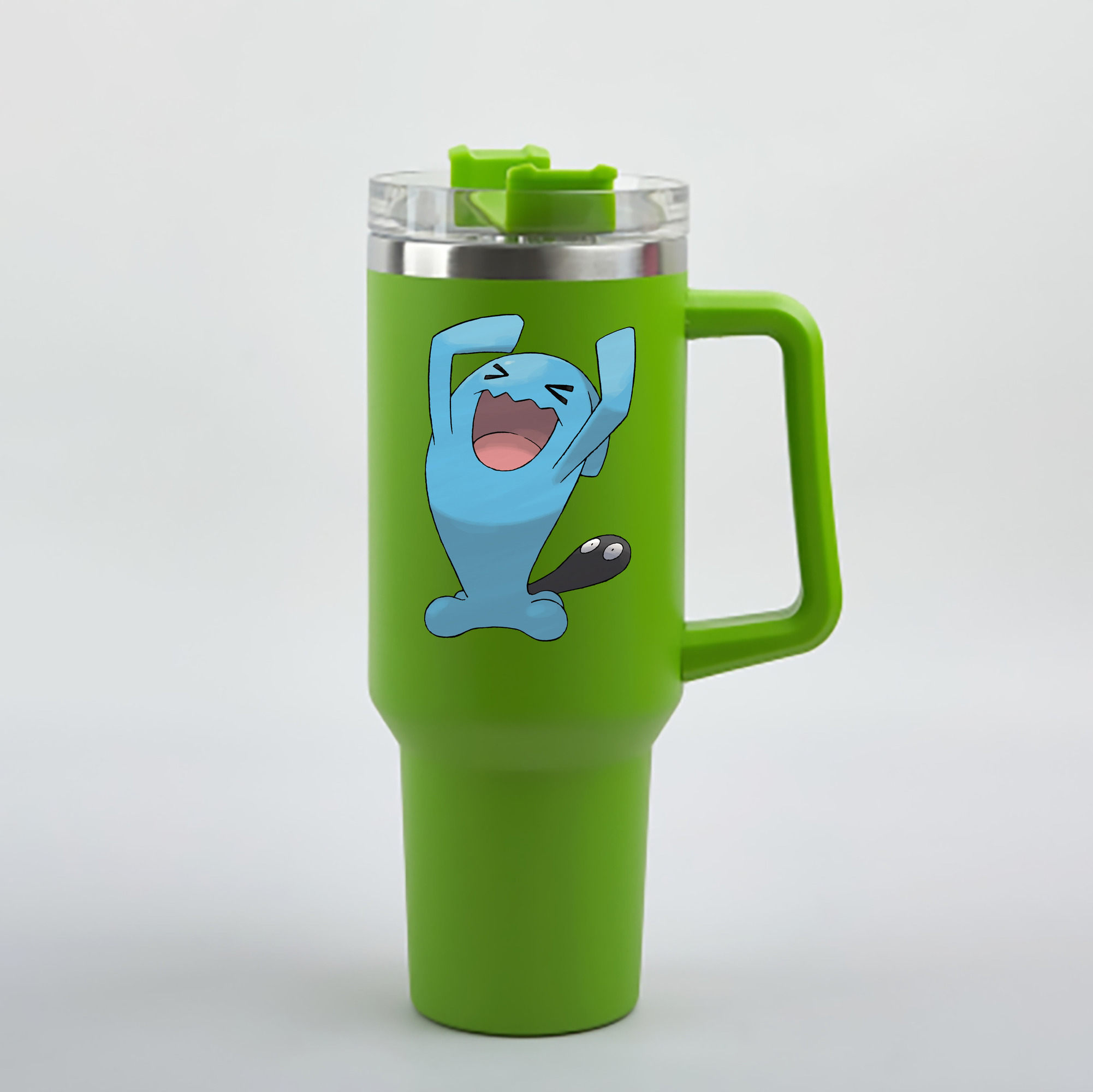 （画像用） ポケットモンスター Pokémon 1200mL車用タンブラー - クリスタルステッカー（プラスチックストロー付き）